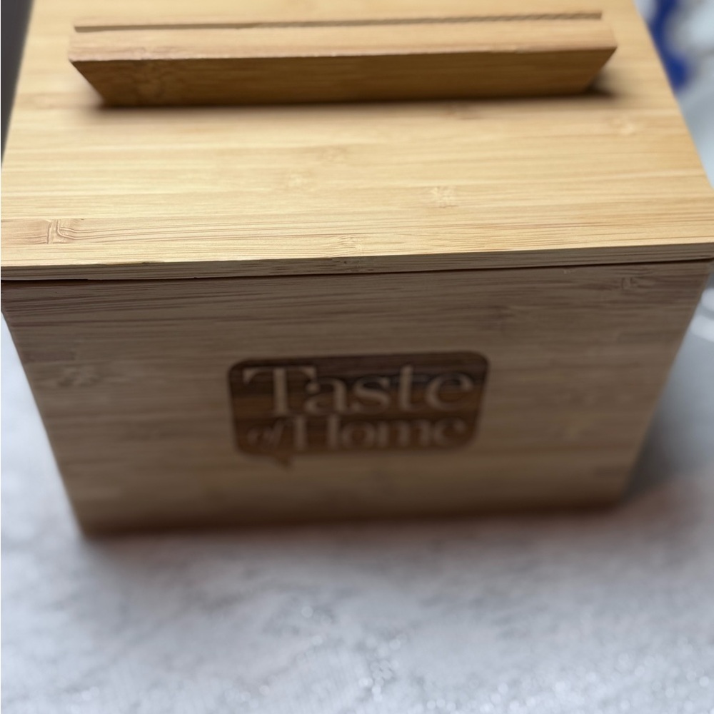 Taste of Home Natural Bamboo Storage Box
